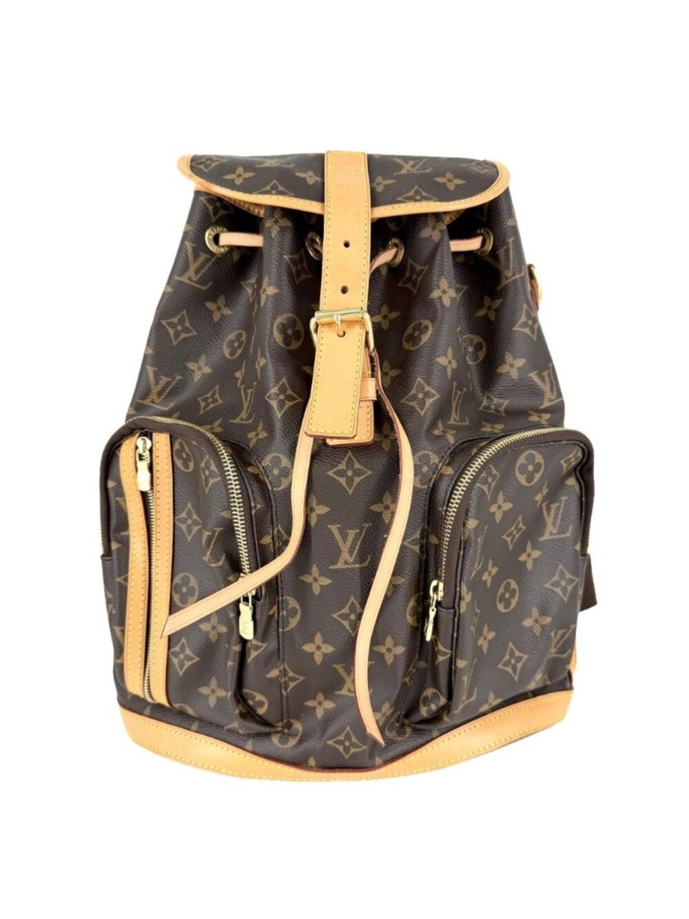 Louis Vuitton Backpack Sac a Dos Bosphore Monogram Canvas Brown Gold Vintage
